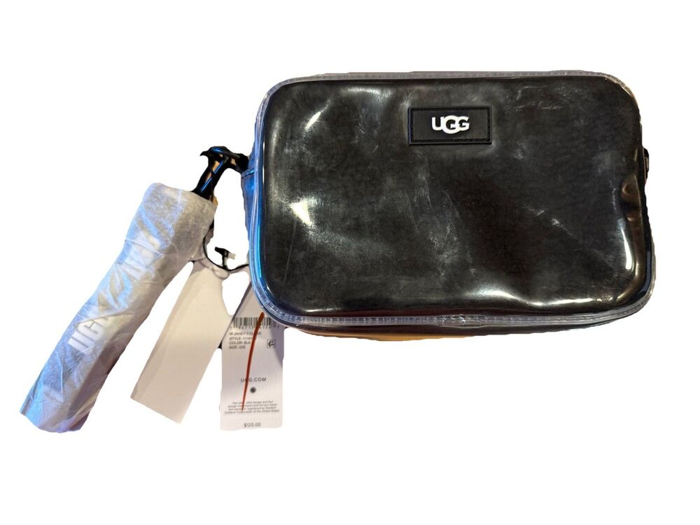 UGG Janey II Clear Crossbody Bag‎ Black NWT Regular $125